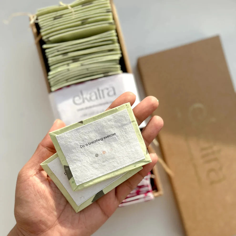 Sustainable Intentional Box | Blockprinted Cloth Backing