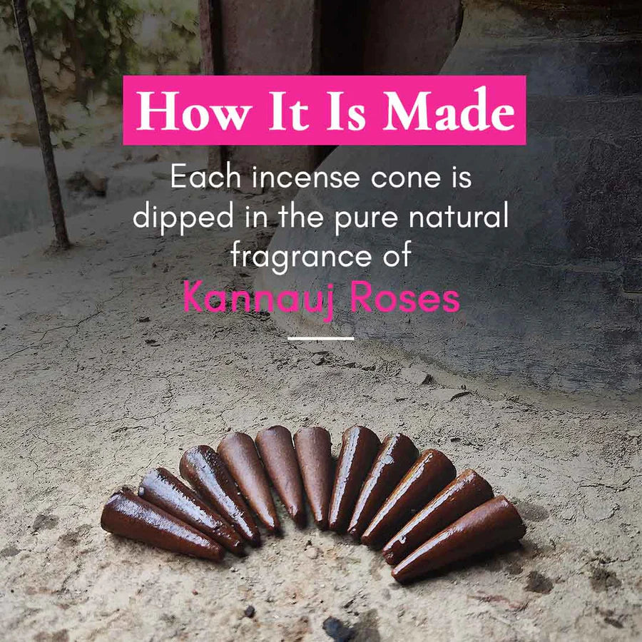 Incense Cones | Indian Rose or Gulabi