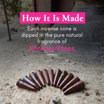 Incense Cones | Indian Rose or Gulabi