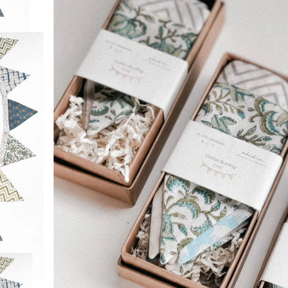 Sustainable Blockprinted Cotton Bunting | Assorted designs