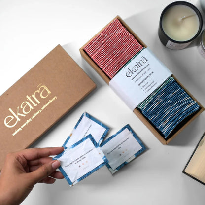 Sustainable Intentional Box | Blockprinted Cloth Backing